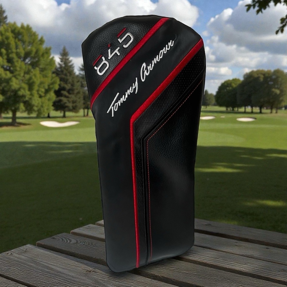 Tommy Armour 845 Black Red Driver Headcover Golf Club Head Cover
